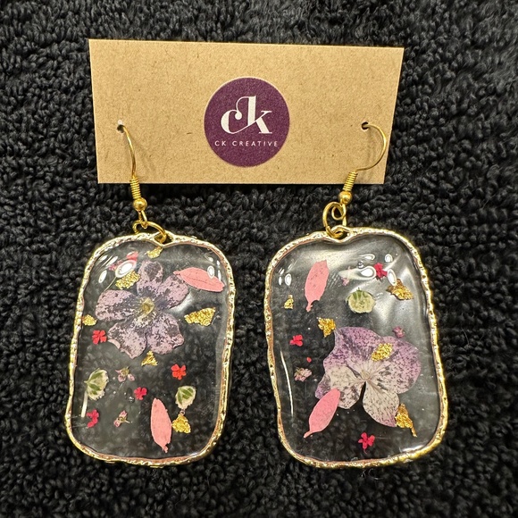Floral Earrings - Picture 1 of 2